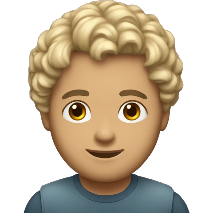 Humana de pelo corto ondulado  emoji