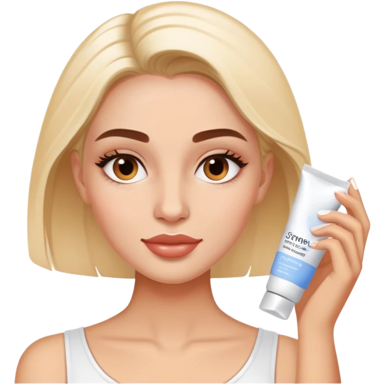 skin care cream application Simone Ashley emoji