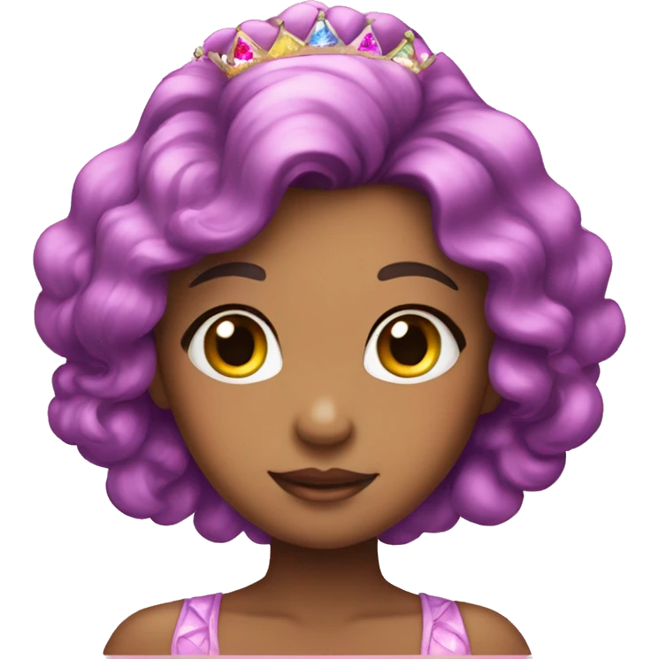 beautiful kawaii princess, rainbow, sparkle  emoji