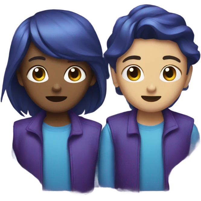 rewind violet and blue emoji