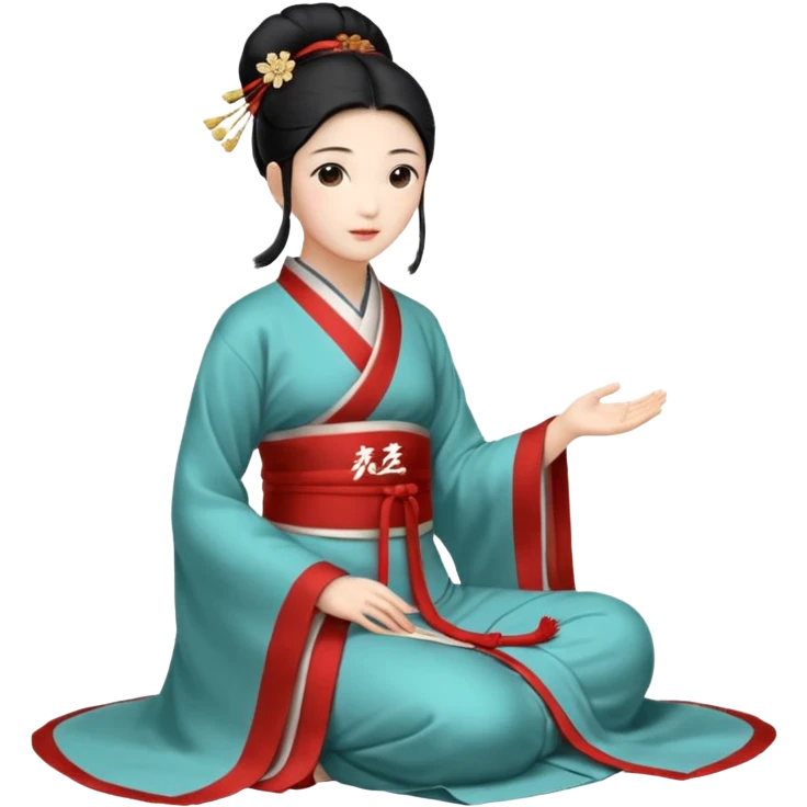 一个女人在海边吹着海风很开心的在跑步 emoji