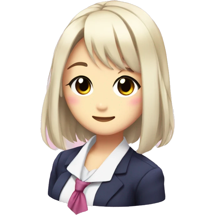 yuri from doki doki literature club emoji
