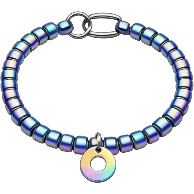 bead collar with a small tag emoji