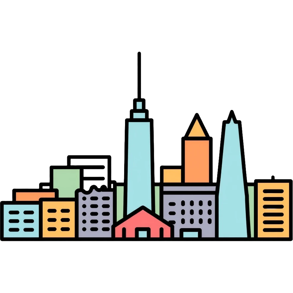 city skyline with buildings emoji