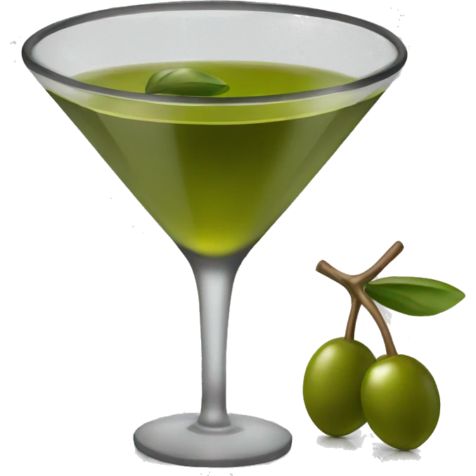 Olive martini emoji