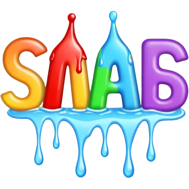 Words that say "Squad Wipe" in drippy letters  emoji