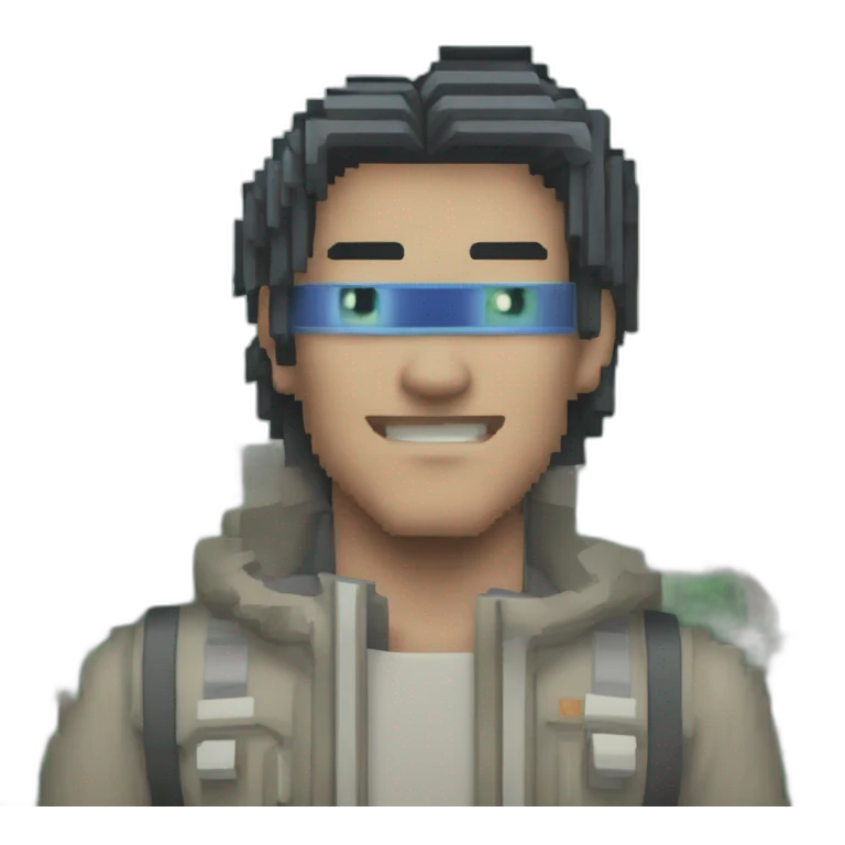 16-bit pixelart of technomancer inside silicon valley emoji