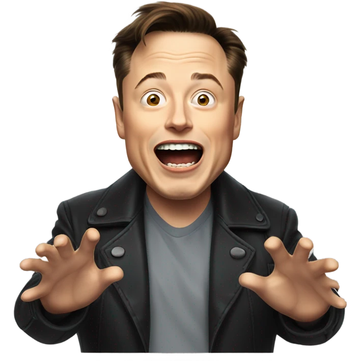 Even Elon musk yelling emoji