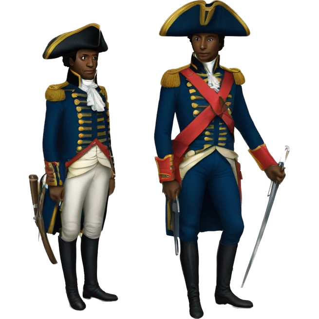 Jean jacques dessaline with Toussaint louverture emoji