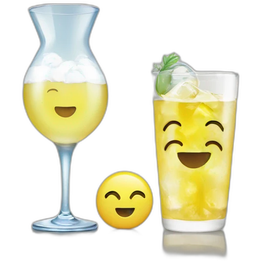 ouzo and smiley emoji