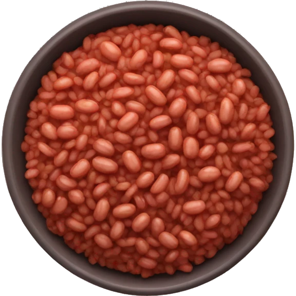 Red rice and beans emoji