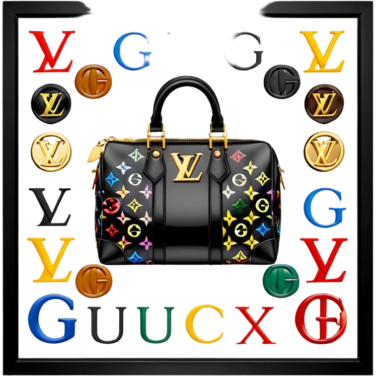 Louis Vuitton and Gucci versus and Fendi and Versace and all of the luxury brands emoji