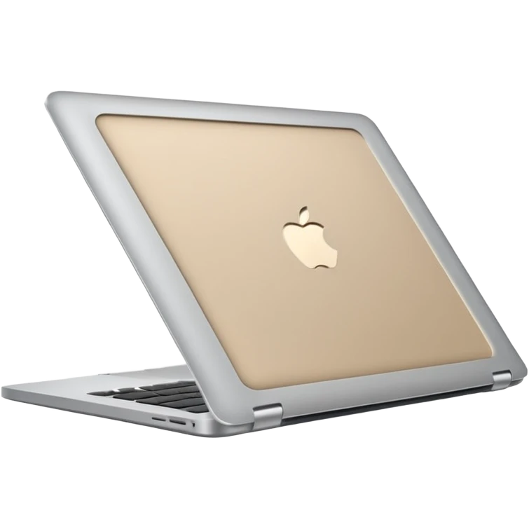
light beige open macbook sideways emoji