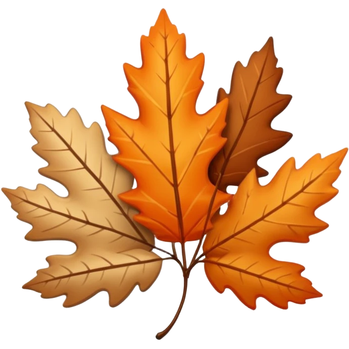 A kawai sticker autumn leaves around it, cozy fall colors (orange, brown, beige), playful and modern style, glossy finish, minimalistic but expressive, symbolizing a Fall Reading Challenge. emoji