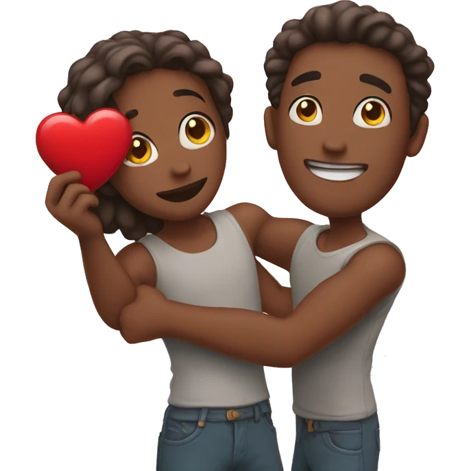 Holding a heart of the lover  emoji