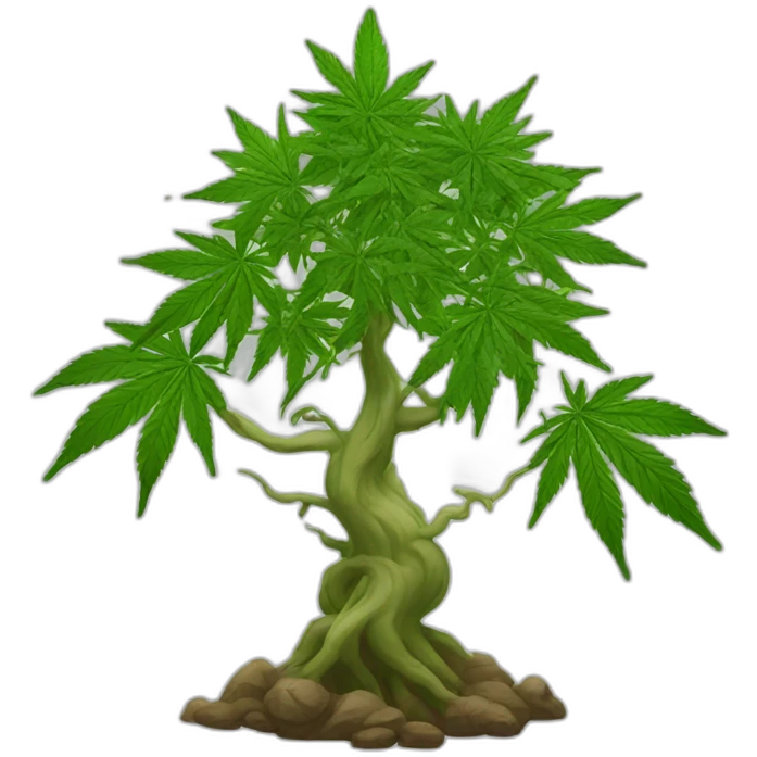 Cannabis tree giant emoji