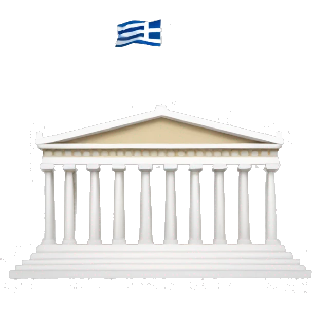 Greek parliament building emoji