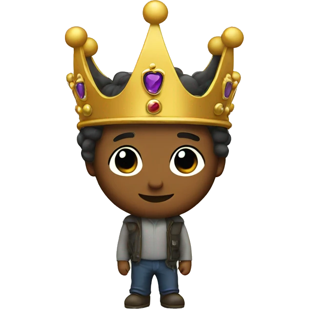 a Crown walking emoji