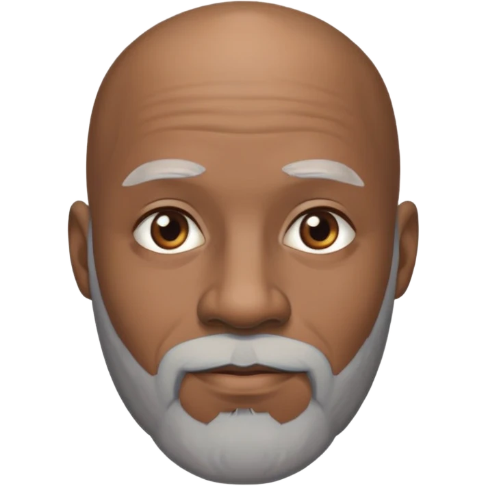 African american bald gray beard emoji