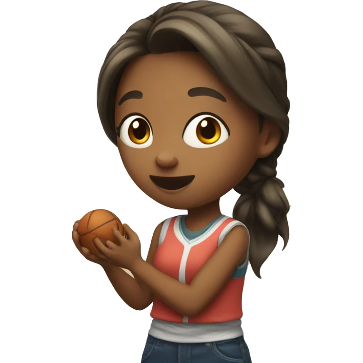 girl playing game emoji