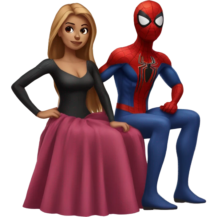 spider-man with his girlfriend emoji