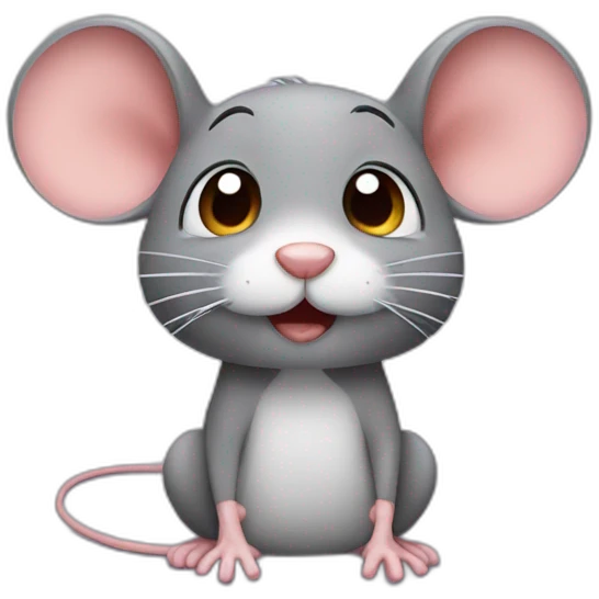 a mouse dropping tears emoji