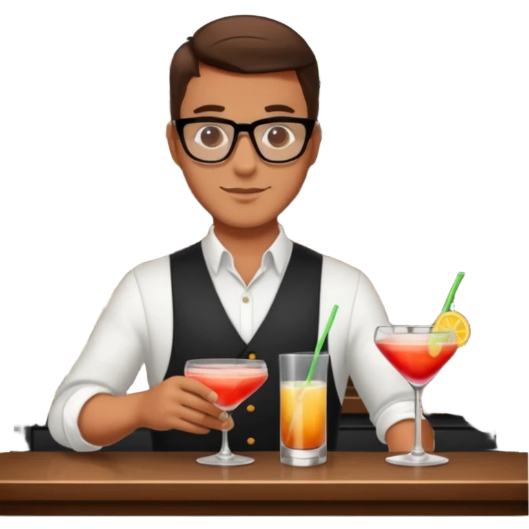bartender mixing drinks emoji