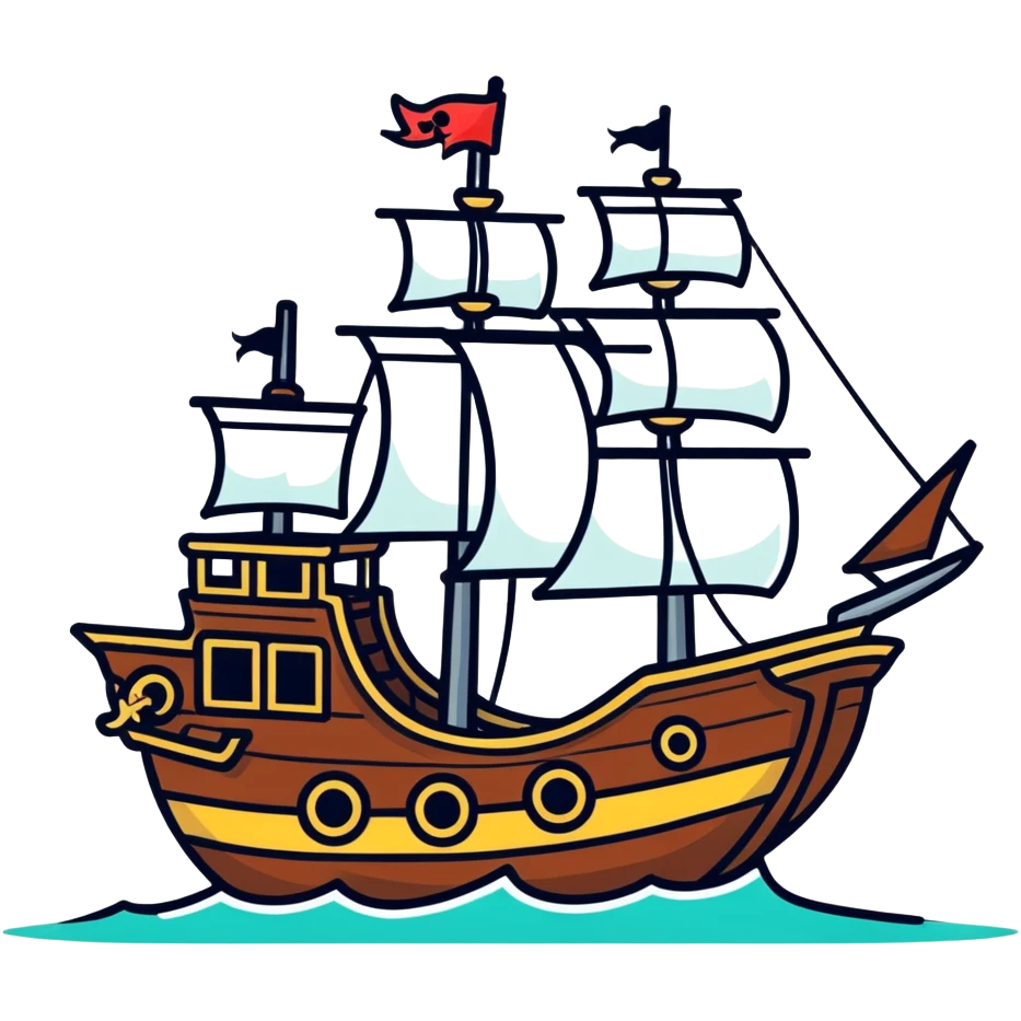 pirate ship emoji