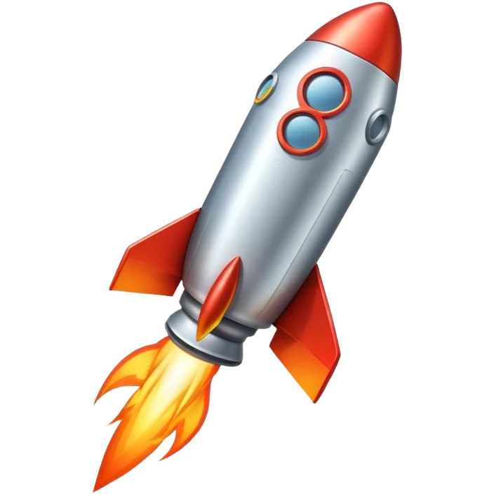 A rocket emoji fused with a megaphone (symbolizing hype and speed). emoji
