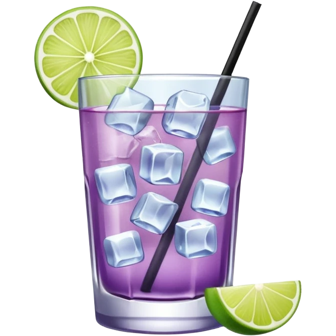 Cocktail light purple emoji