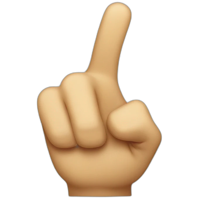 pointing finger at me emoji