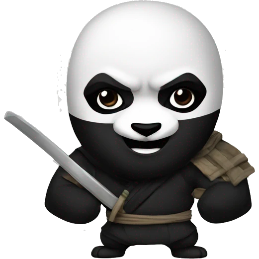 Panda ninja emoji