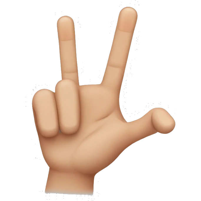 midde finger and thumb finger click emoji emoji