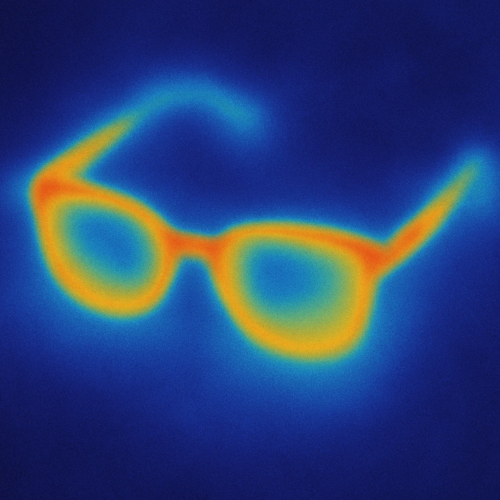 Glasses in the style of YK2 emoji