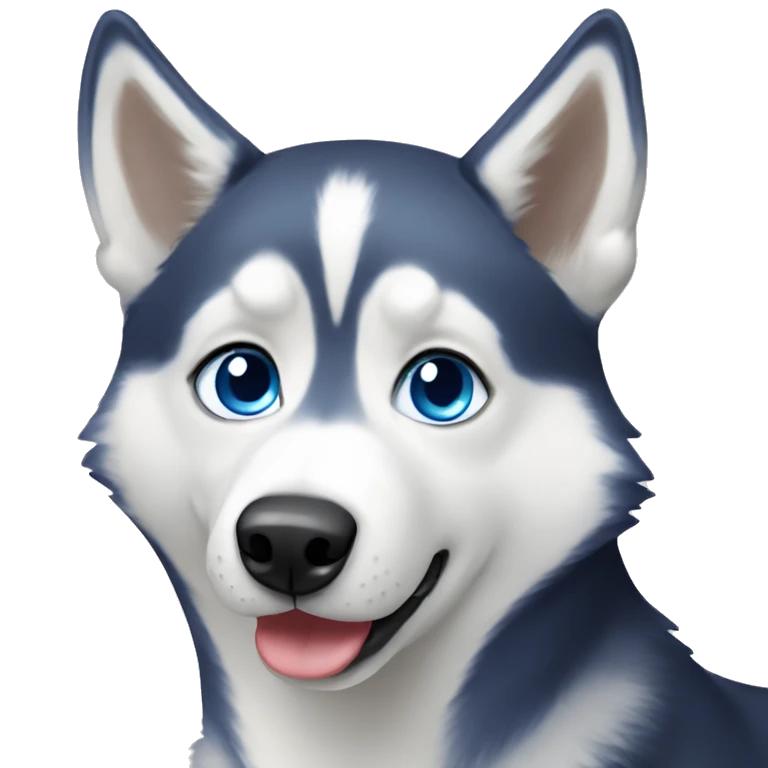 husky with blue eyes  emoji