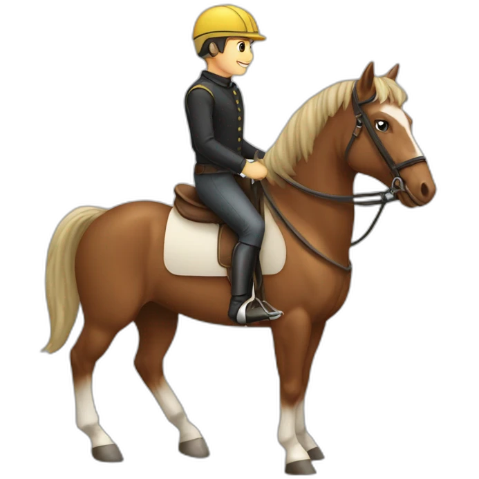 Riding horse emoji