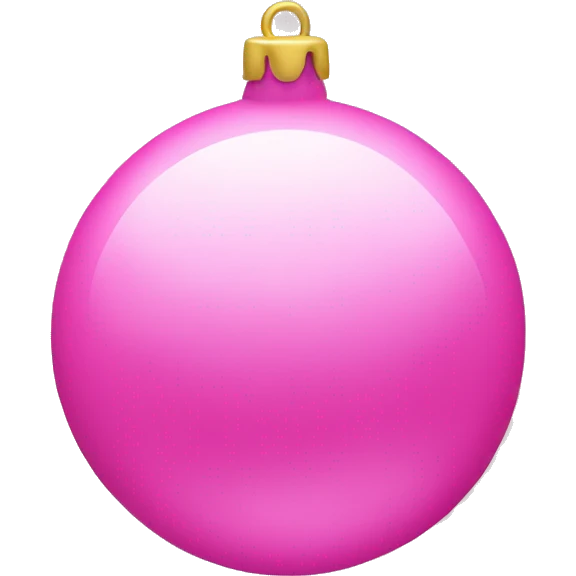 pink x-mas tree ball emoji