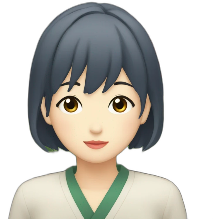 Akane in "Oshi no ko" in Tokyo city emoji