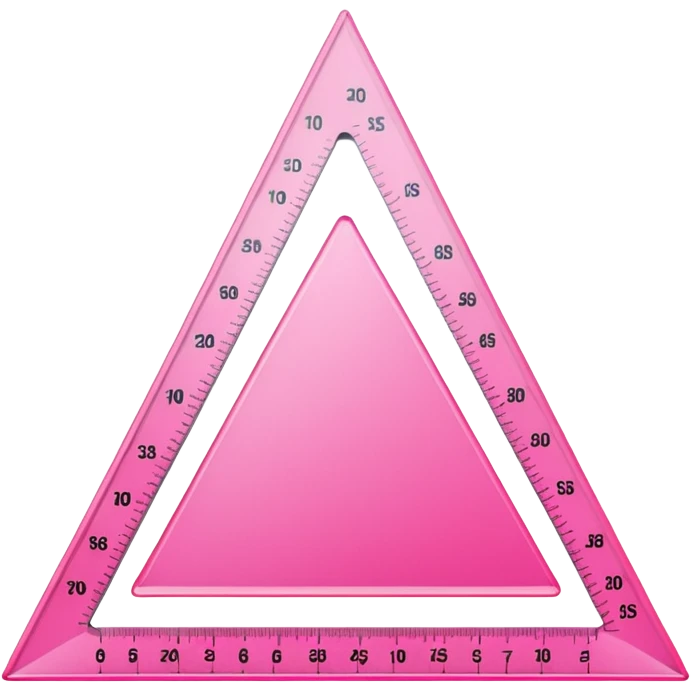 pink right triangle ruler emoji