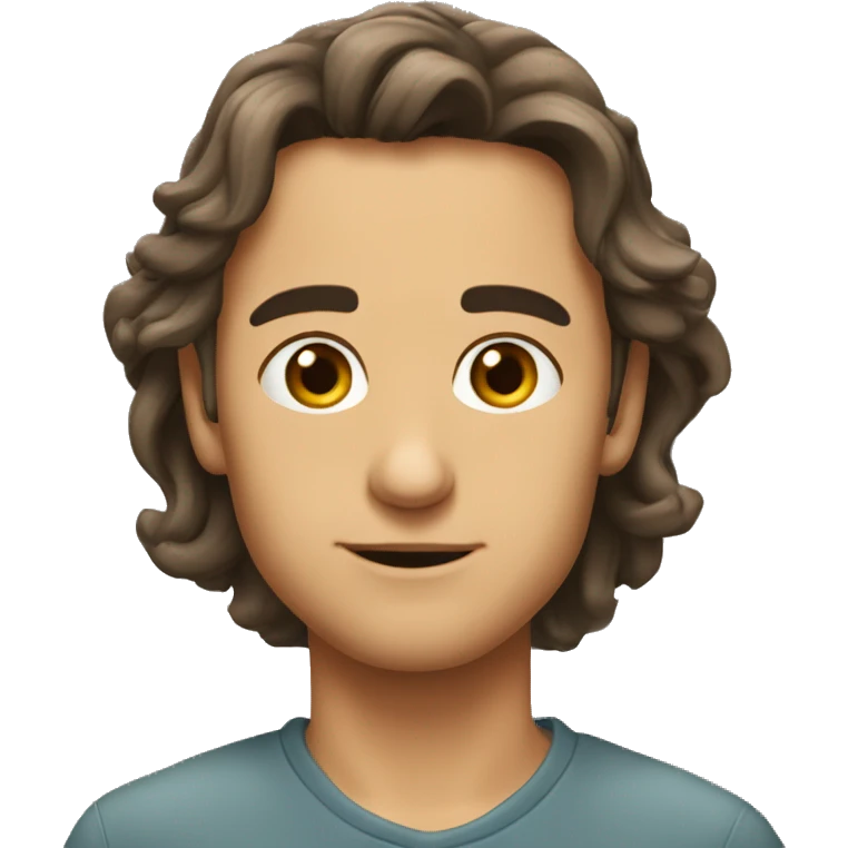 Пудель коричневый emoji