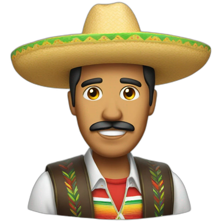 Mexican Donald with sombrero emoji