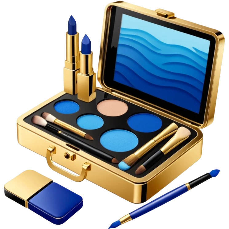 Make up kit ysl ocean design emoji