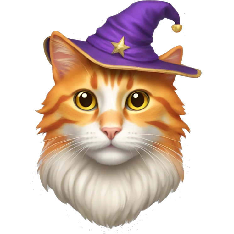 orange cat wizard emoji