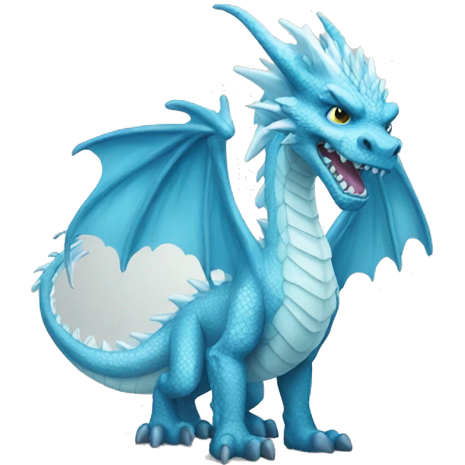 AN ICE DRAGON emoji
