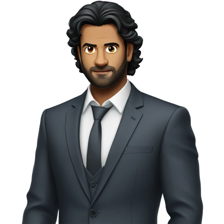 Prabhas in suit emoji