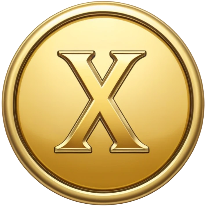 A golden bordered XI badge emoji