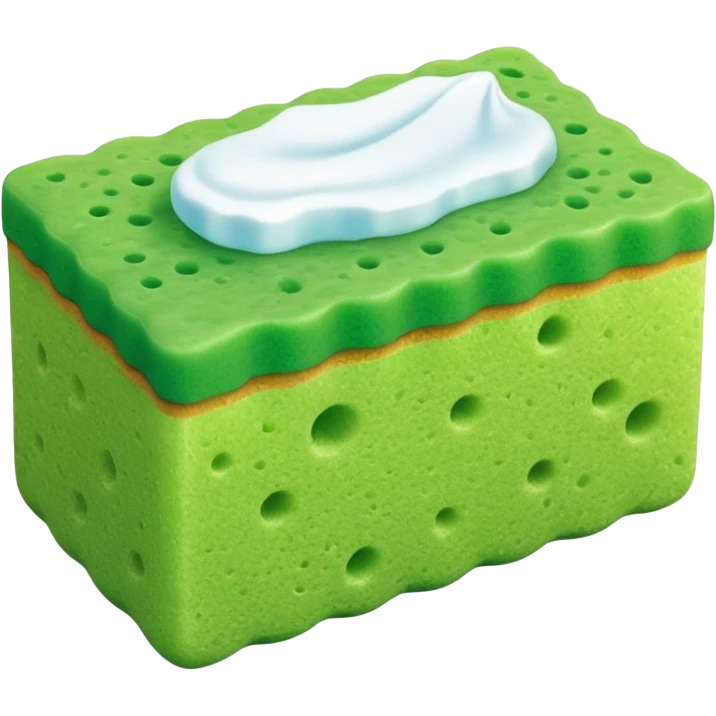 Sabão e bucha da cozinha emoji