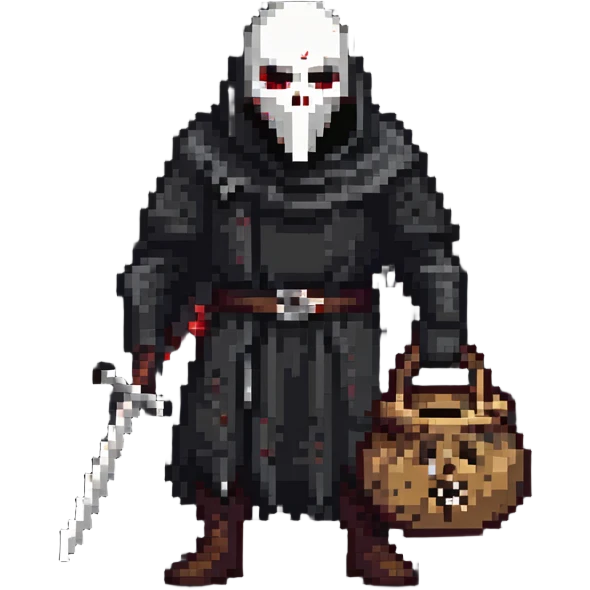 nightmarish executioner with torn sack mask emoji