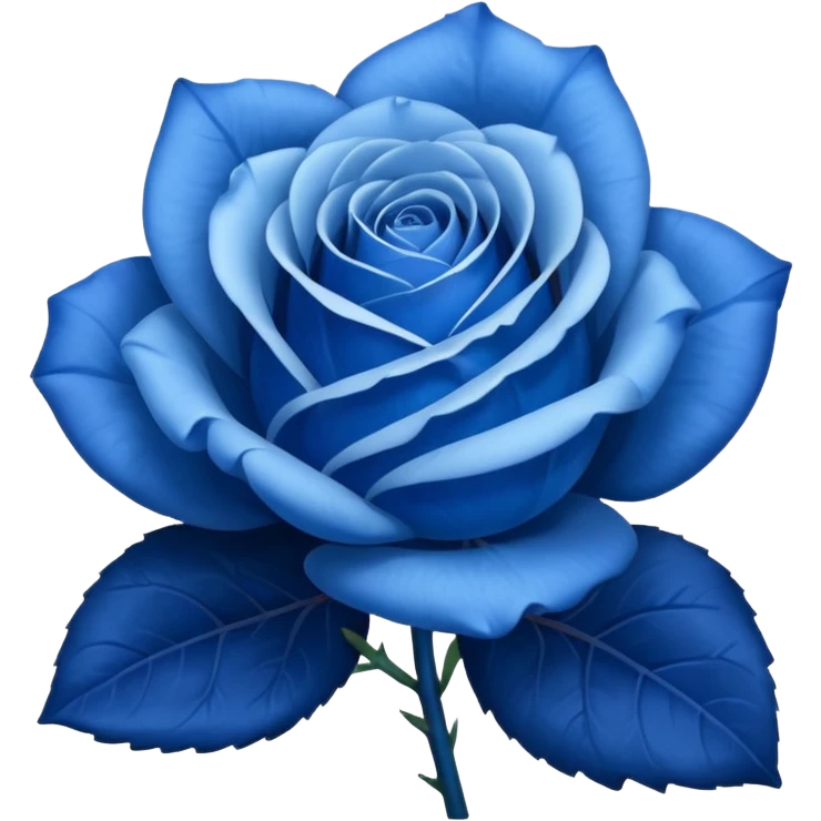 Blue rose emoji