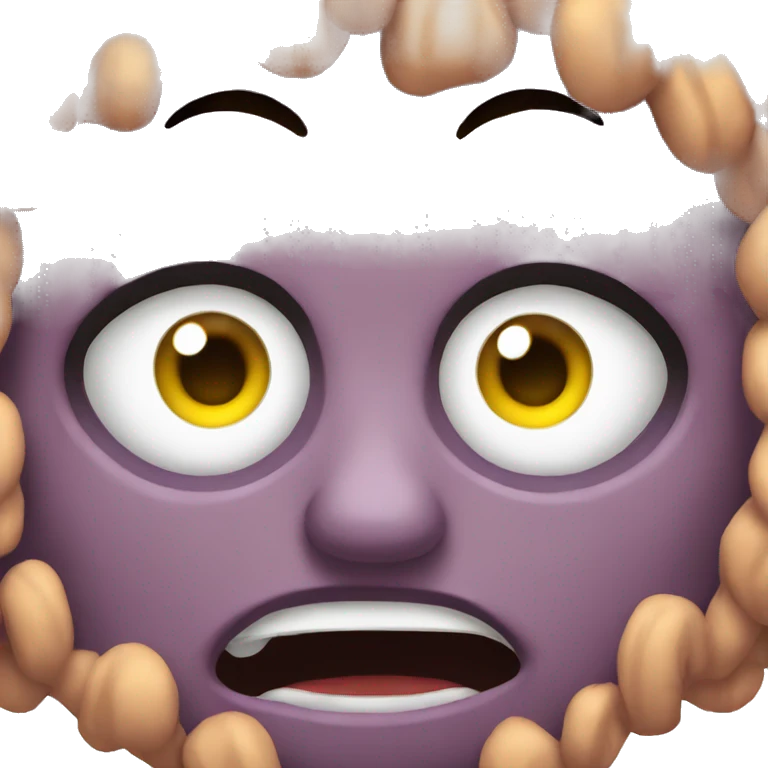 eyes angry with tongle hungry emoji